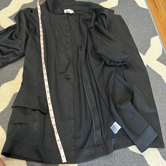 🎁NWT Melrose & Market Sheen boy fit Rayon Black Blazer size medium - Picture 8 of 11